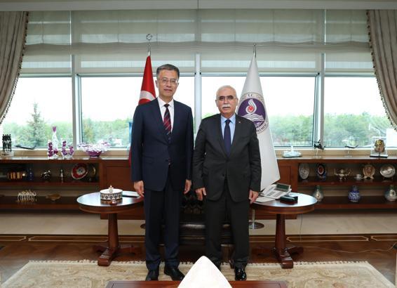 Anayasa Mahkemesi Başkanı Özkaya, Çin Yüksek Halk Mahkemesi Başkan Yardımcısı Liang'ı kabul etti