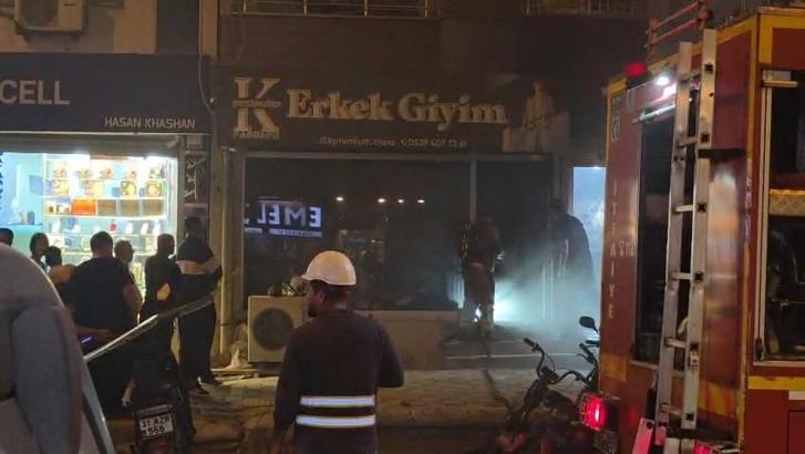 Hatay'da iş yeri yangını