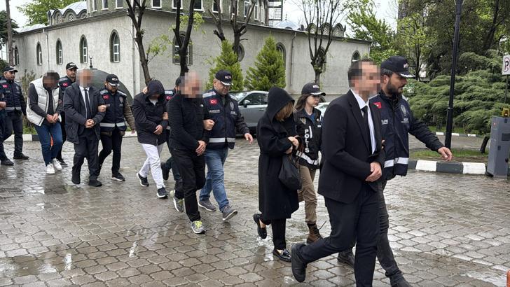 Samsun’daki rüşvet operasyonunda 8 şüpheli adliyede