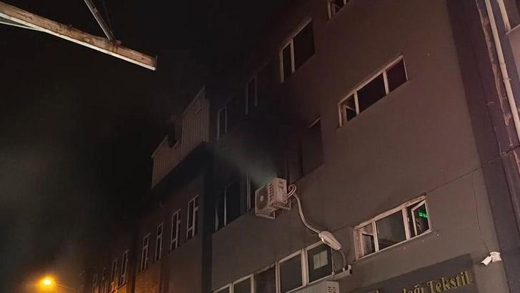 Bursa'da tekstil atölyesinde yangın