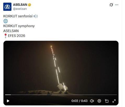ASELSAN'dan KORKUT'a ilişkin paylaşım