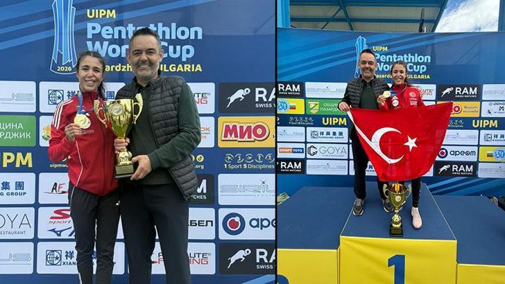 Milli pentatlet İlke Özyüksel'den altın madalya