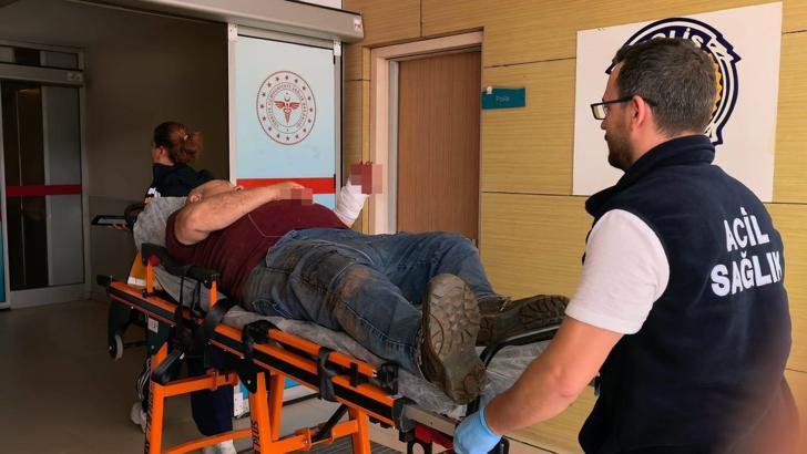 Sol el bileğini testereye kaptıran işçi yaralandı