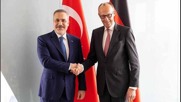 Dışişleri Bakanı Fidan, Almanya Başbakanı Merz ile görüştü