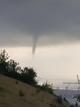 İskenderun Körfezi'nde hortum kamerada