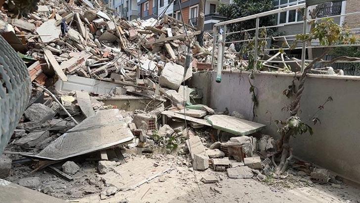 Avcılar'da yıkımda yan bina hasar gördü; makineye baÄŸlı hasta saatlerce oksijensiz kaldı