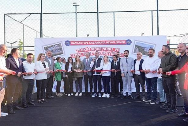 Sancaktepe’de 29 Ekim Spor Parkı ve Cemal Süreya Yürüyüş Yolu hizmete açıldı