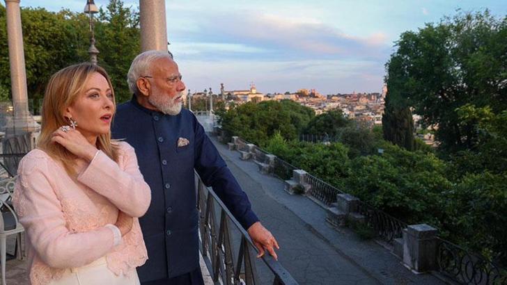 Hindistan Başbakanı Modi, İtalyan mevkidaşı Meloni ile görüştü