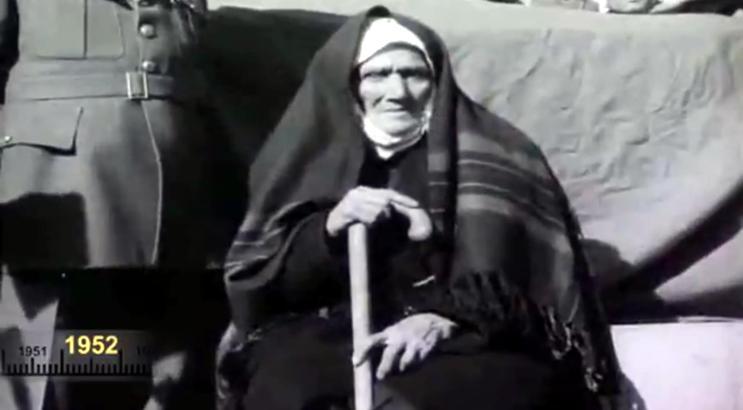 Aziziye destanının kahramanı Nene Hatun'un 1952 yılında çekilen görüntüleri ortaya çıktı