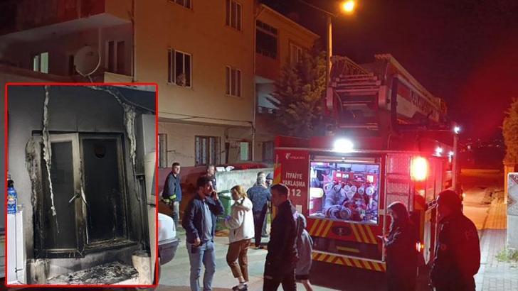 Bursa'da eski eşinin yaşadığı eve benzin dolu şişe atıp yangın çıkardı