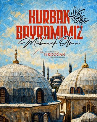 Cumhurbaşkanı Erdoğan'dan Kurban Bayramı mesajı