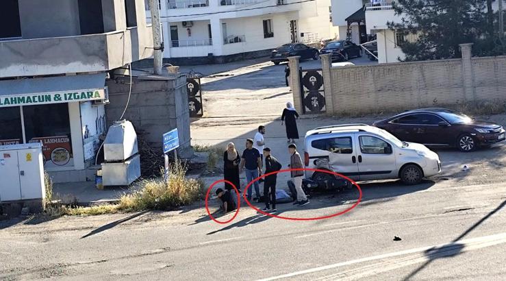 Bismil’de motosiklet ile hafif ticari araç çarpıştı: 2 yaralı
