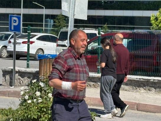 Malatya'da acemi kasaplar hastane yolunu tuttu