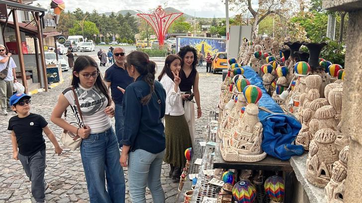 Kapadokya'da bayram tatili yoğunluğu