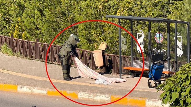 Tunceli’de fünye ile patlatılan poşetten battaniye çıktı