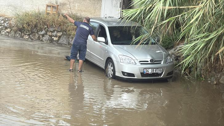 Bodrum’da yağmur kısa süreli etkili oldu