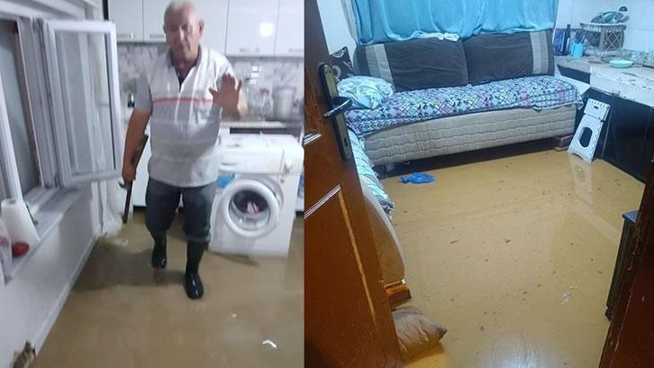 Bursa'da sağanak hayatı olumsuz etkiledi; bazı evleri su bastı