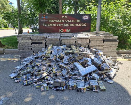 Batman’da 14 bin 600 paket kaçak sigara ele geçirildi