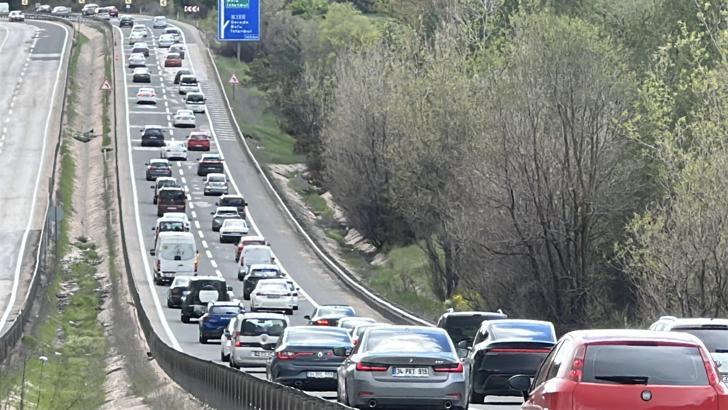 Bolu'da bayram dönüşü yoğunluğu başladı