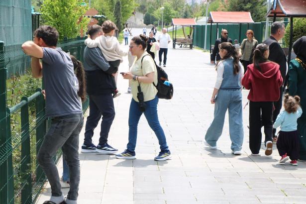 Kayseri Hayvanat Bahçesi'nde bayram yoğunluğu; bir günde 20 bin ziyaretçi/Ek fotoğraflar