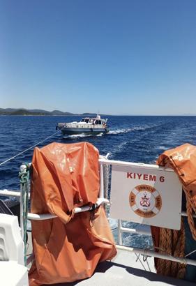 Bodrum'da sürüklenen tekne kurtarıldı