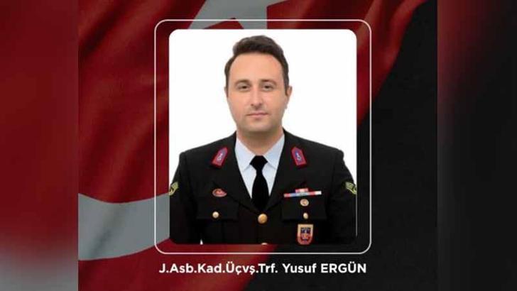 Otomobilin çarptığı Jandarma Astsubay Üstçavuş Ergün şehit oldu
