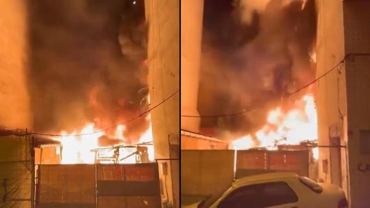 Esenler’de depoda çıkan yangın, bitiÅŸikteki 3 binaya sıçradı