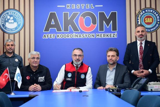 Kestel’de afetlere hazırlık için iş birliği protokolü imzalandı