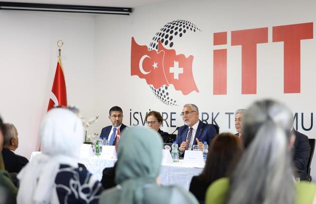 Bakan Işıkhan, İsviçre'de Türk Sivil Toplum Kuruluşları’nın temsilcileriyle buluştu