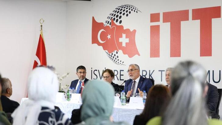 Bakan Işıkhan, İsviçre'de Türk Sivil Toplum Kuruluşları’nın temsilcileriyle buluştu