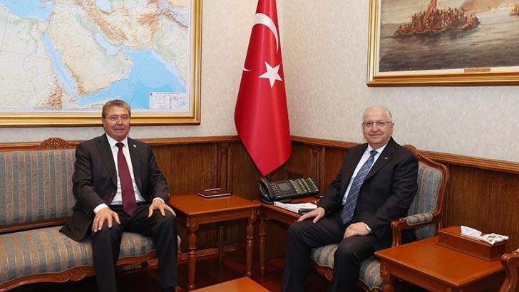 Bakan Güler, KKTC Başbakanı Üstel ile bir araya geldi