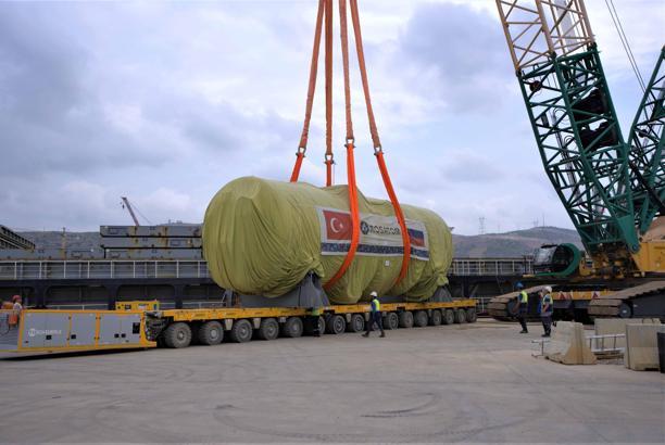 Akkuyu NGS’nin 4’üncü güç ünitesi için buhar jeneratörleri teslim edildi