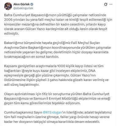 Faili meçhul kadın cinayeti 20 yıl sonra aydınlatıldı