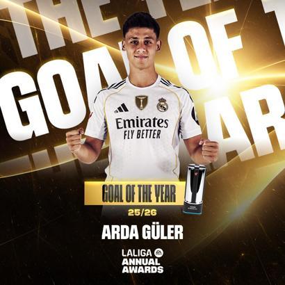 La Liga’da yılın golü Arda Güler’den