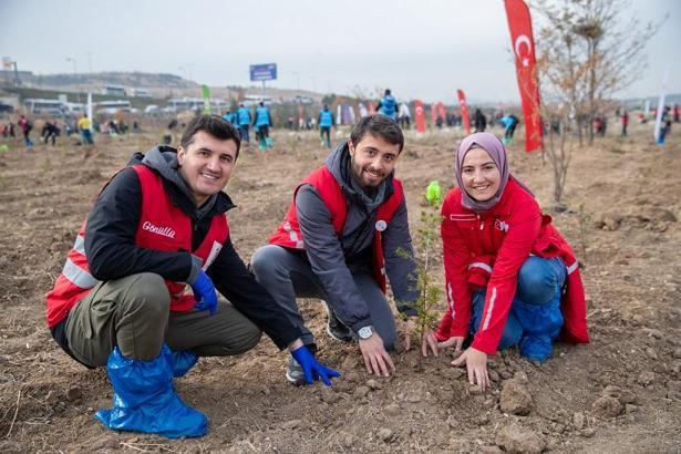 'Hastaya Kan, Ormana Can' projesi ile 4.7 milyon fidan toprakla buluştu