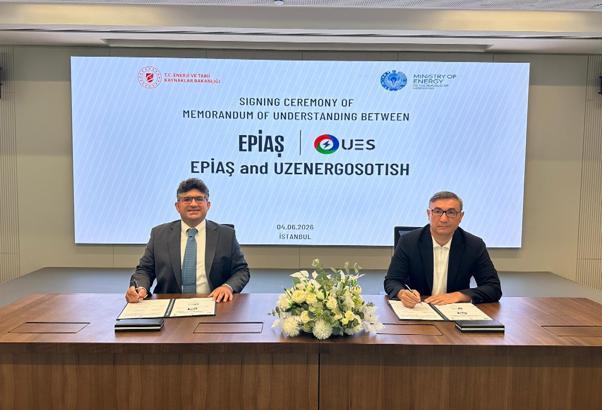 EPİAŞ ve Uzenergosotish JSC, enerji piyasalarının geliştirilmesi için mutabakat belgesi imzaladı