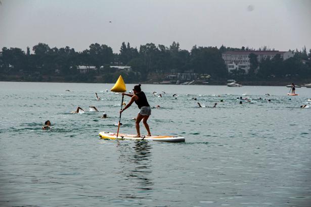Adana’da ilk kez düzenlenen ‘Aquatlon ve Triatlon’ yarışması başladı