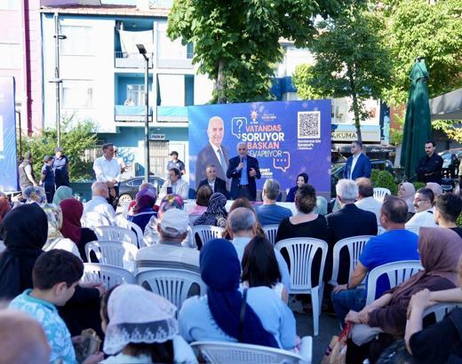 Ümraniye Belediye Başkanı Yıldırım, vatandaşlarla buluştu
