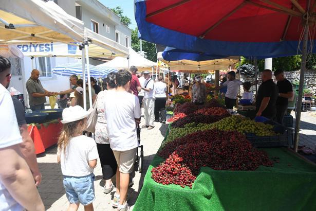 Kuşadası'nda 'Kiraz Şenliği'ne yoğun ilgi