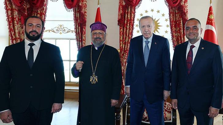 Cumhurbaşkanı Erdoğan, Sevan Sıvacıoğlu ve Patrik Maşalyan’ı kabul etti