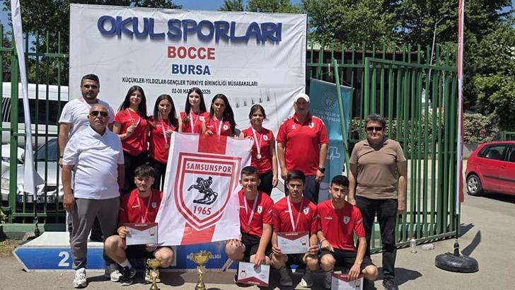 Samsunspor Bocce Takımı, üst üste ikinci kez Türkiye Şampiyonu oldu