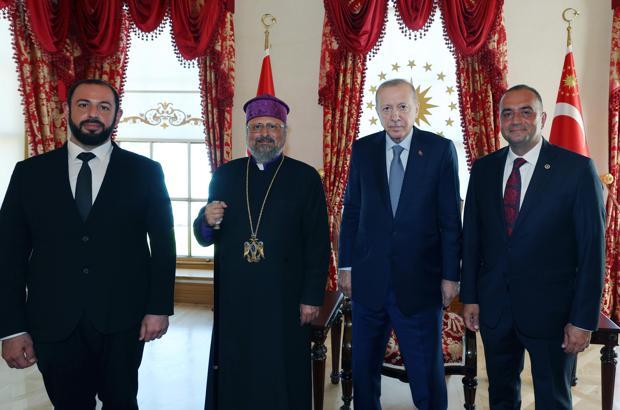 Cumhurbaşkanı Erdoğan, Sevan Sıvacıoğlu ve Patrik Maşalyan’ı kabul etti