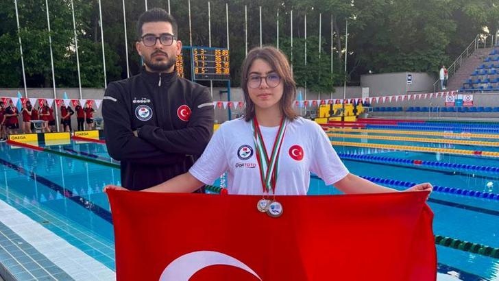 Muğlalı yüzücü Defne'den Avrupa'da tarihi başarı
