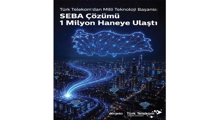 Türk Telekom: SEBA çözümü 1 milyon haneye ulaştı
