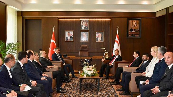 KKTC Başbakanı Üstel, Bakan Çiftçi’yi kabul etti