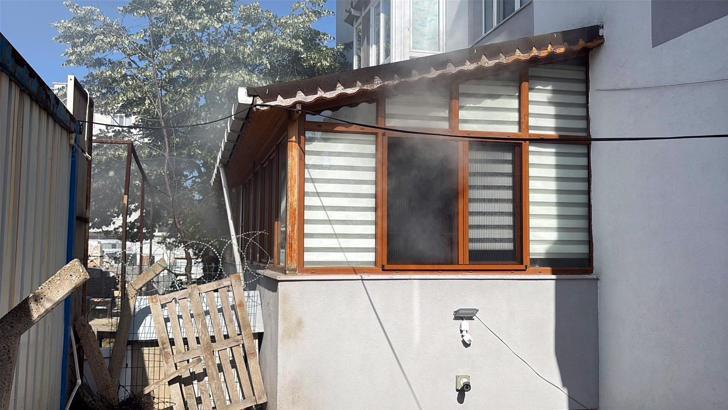 Çorlu’da apartmanda çıkan yangın panik yarattı