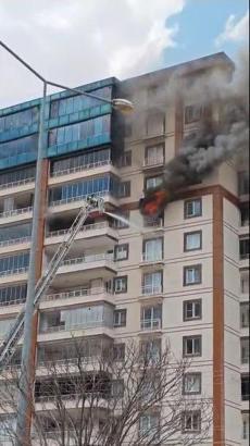 Mardin’de apartman dairesinde yangın