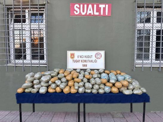 MSB: Van hudut hattında 290 kilo uyuşturucu ele geçirildi