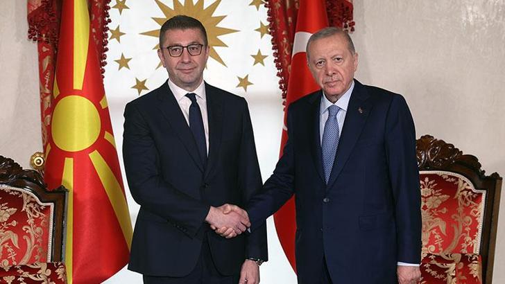 Cumhurbaşkanı Erdoğan, Kuzey Makedonya Başbakanı Hristijan Mickoski'yi kabul etti