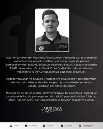 Kayıp gencin cansız bedenini dereden çıkaran AFAD ekibinin botu akıntıya kapıldı; 1 personel öldü, 3 personel kurtarıldı (3)